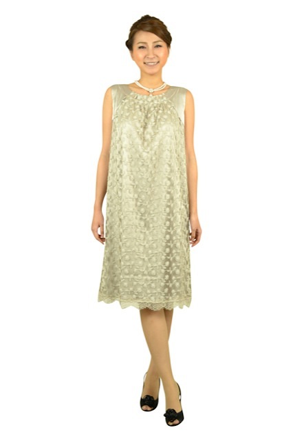 23区 シルバーグレー総レースドレ