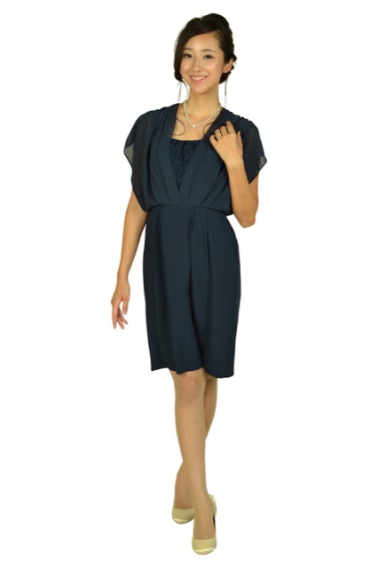 SOUP（スープ） アレンジ袖ネイビ