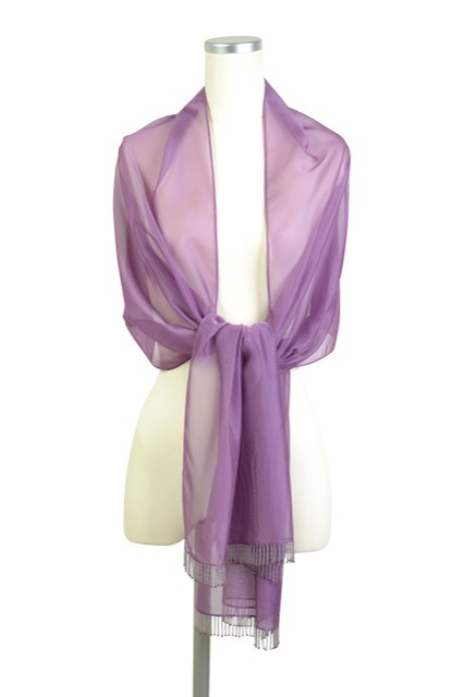 ROPE (ロペ) ビーズフリンジパープ