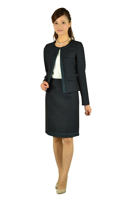 Ketty (ケティ） ネイビーツイード