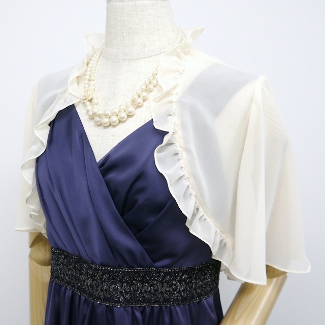 東京ソワール シフォンビーズデザ