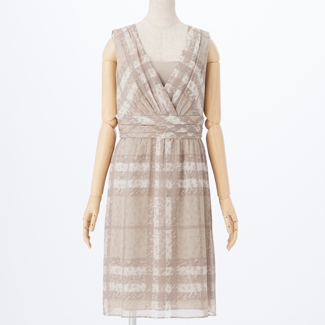 バーバリー シルクデザインドレス 