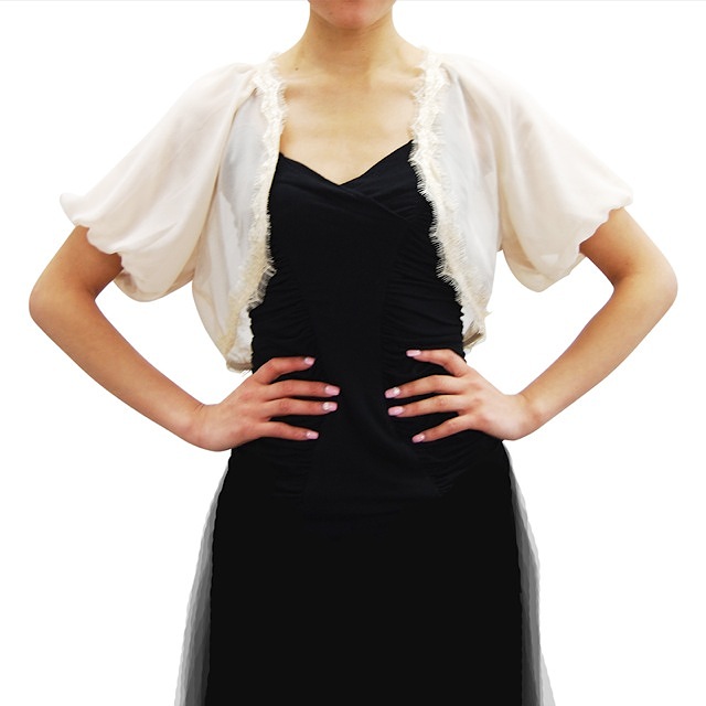 ROPE (ロペ) レース付ボレロ (ベー