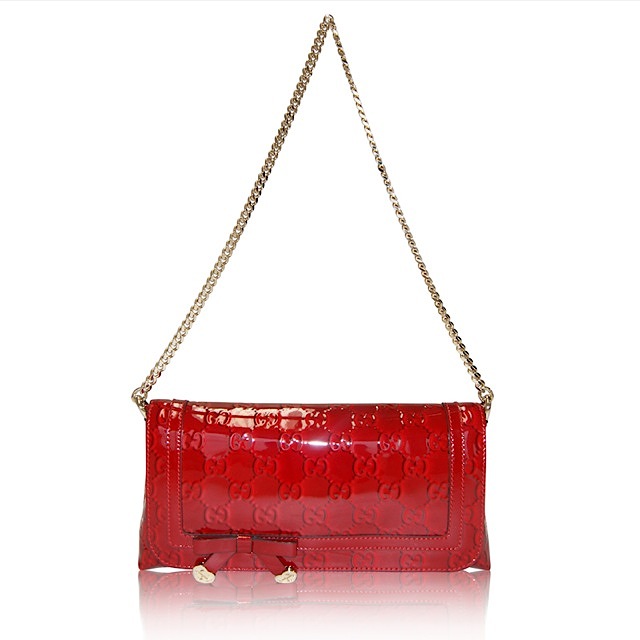 GUCCI (グッチ) エナメルクラッチ