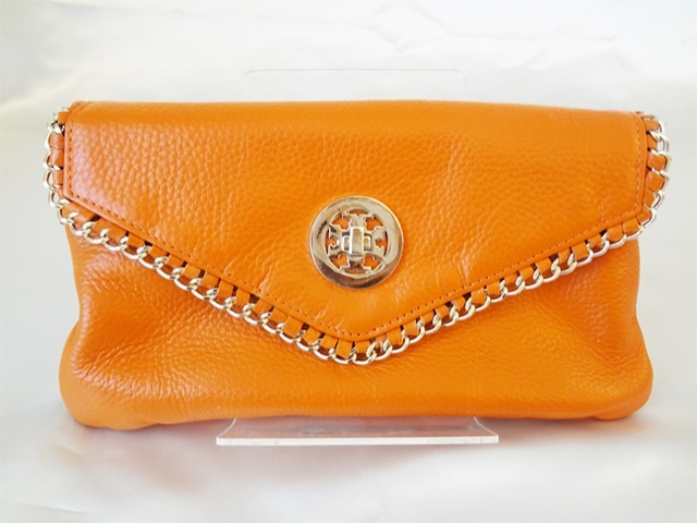 094・オレンジレザー中央ゴールド