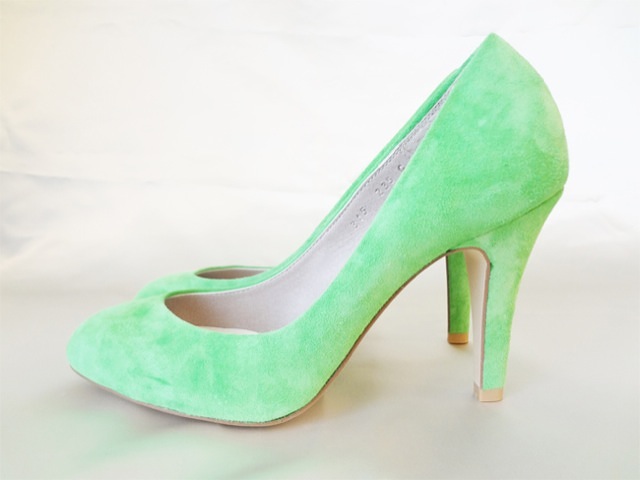 044・ライムグリーンパンプス (グ