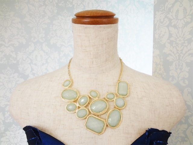 サックスストーン付ネックレス093 