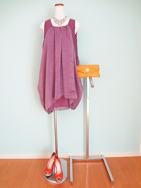 ドレープライン ドレス282 (パープ