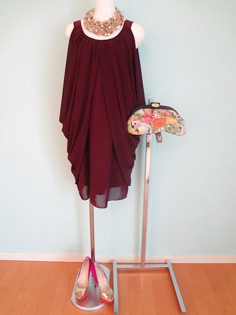 ドレープドレス ドレス301 (レッド