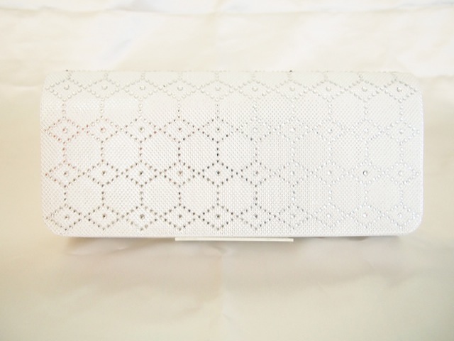 117・シルバーラメ生地ラインスト