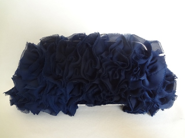 126・ネイビーフラワーバッグ (ブ