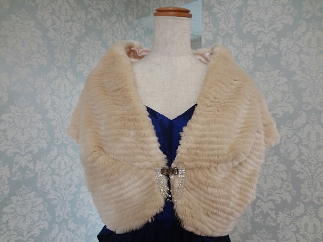 F013・ライトベージュフェイクファ