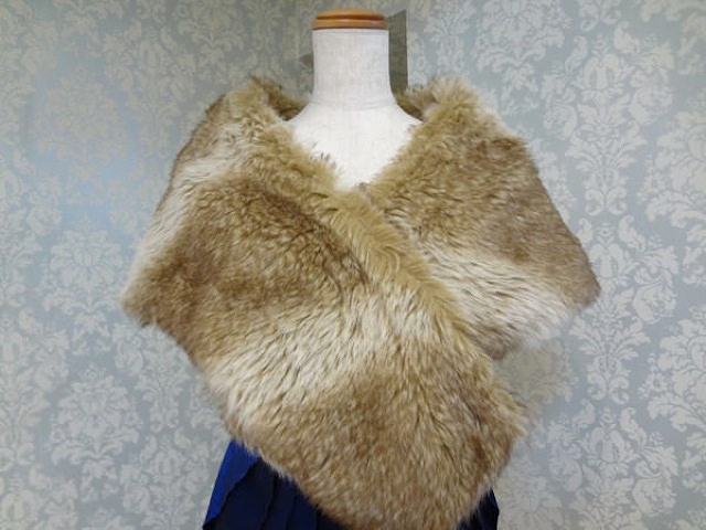 F018・ブラウンフェイクファー幅広