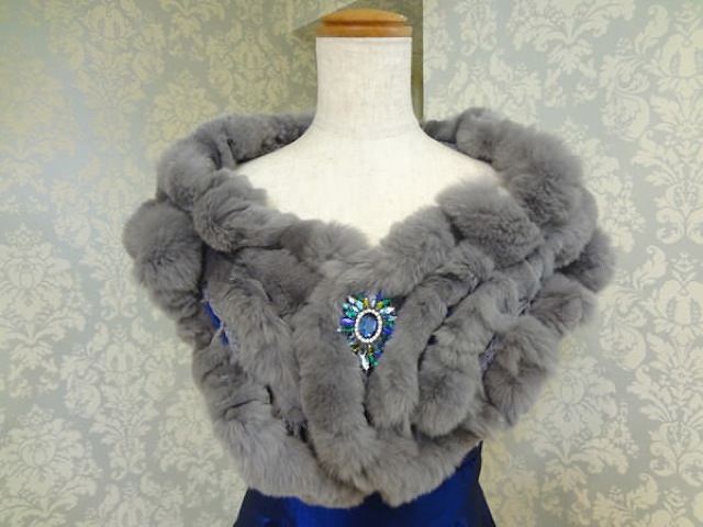 F022・グレーモコモコリアルラビッ