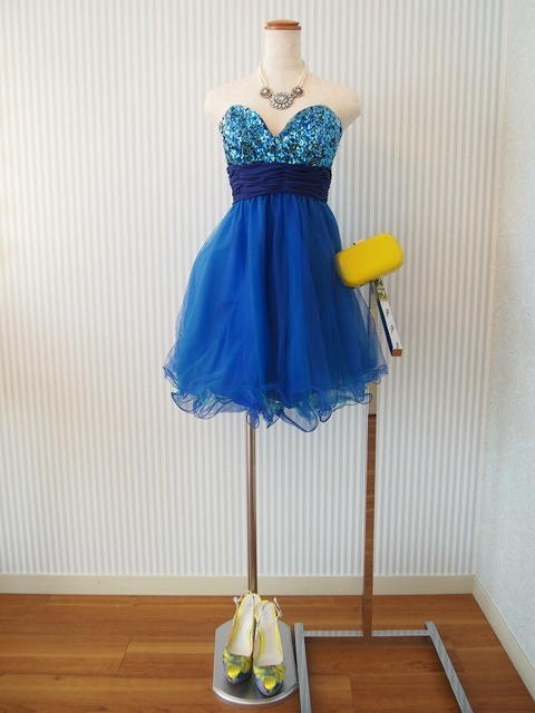 スパンコールドレス ドレス019 (ブ