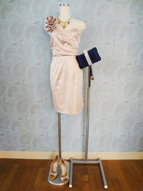 フラワーモチーフドレス ドレス036