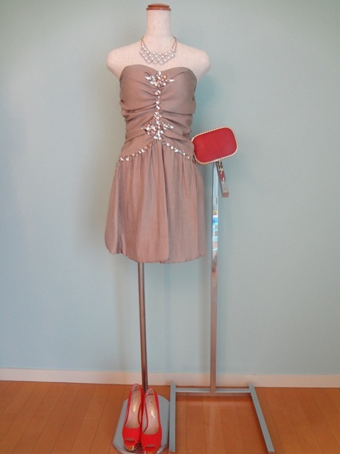 ビジュードレス ドレス206 (ベージ