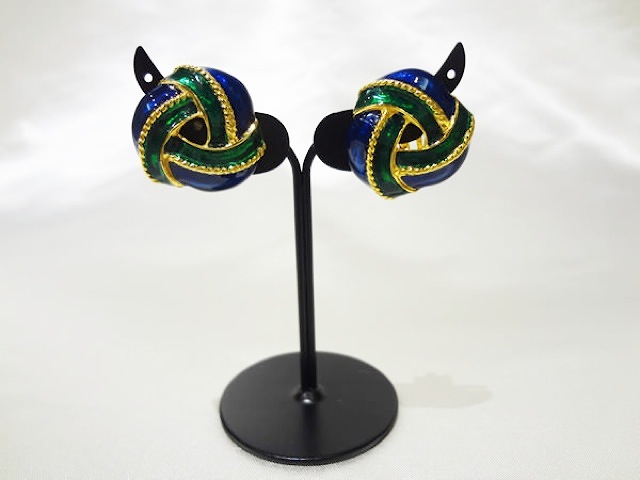 グリーン＆ブルーMIXイヤリング039