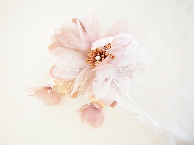 035・ヘッドドレス (ピンク ペール