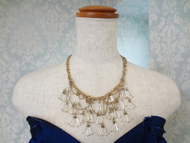 ゴージャスビジューゴールドネック