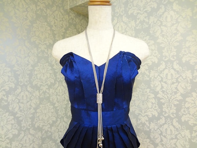 ロングシルバーネックレス044 (シ