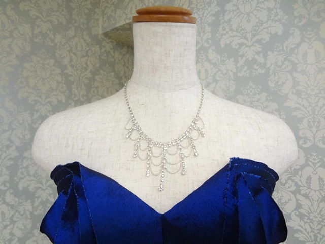 シルバービジューネックレス067 (