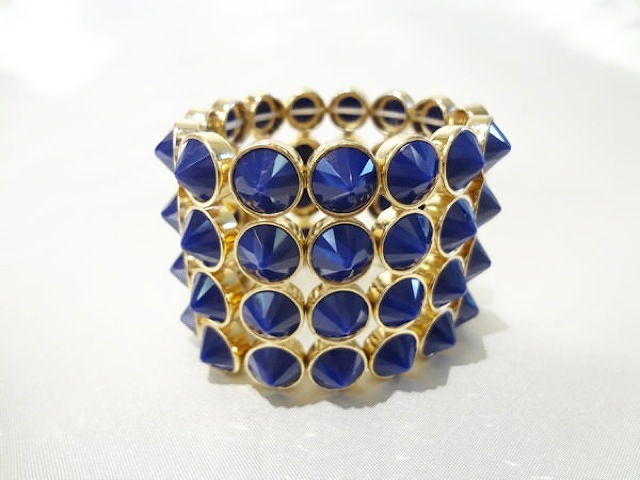 016・ゴールド＆ブルーストーンバ