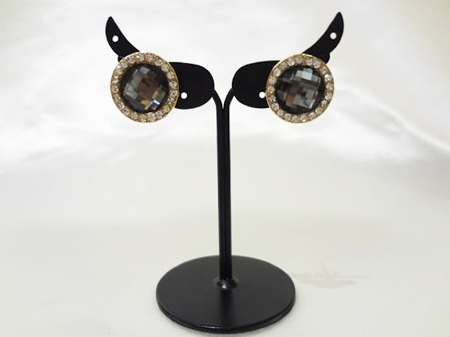 ピアス057ブラックストーン (ブラ