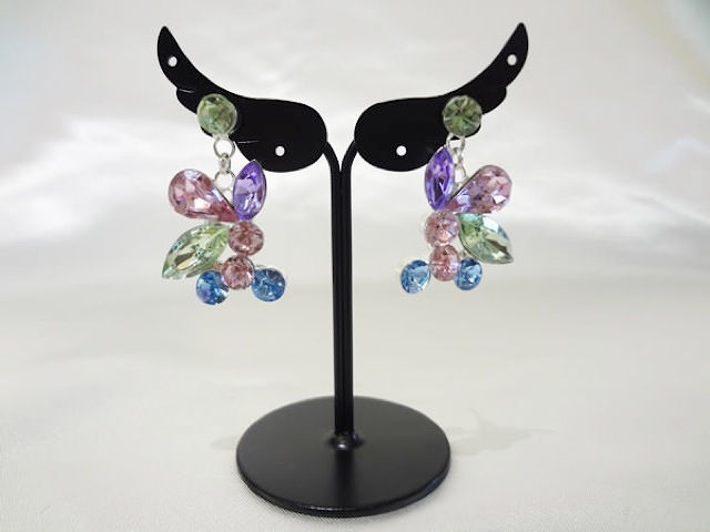 ピアス082カラフルクリスタルスト