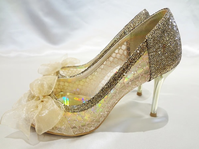 007・ゴールドレースベージュリボ