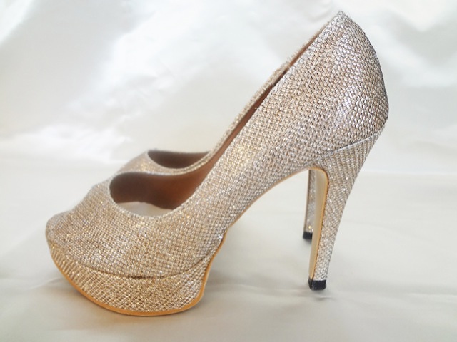 052・ゴールド全ラメオープントゥ