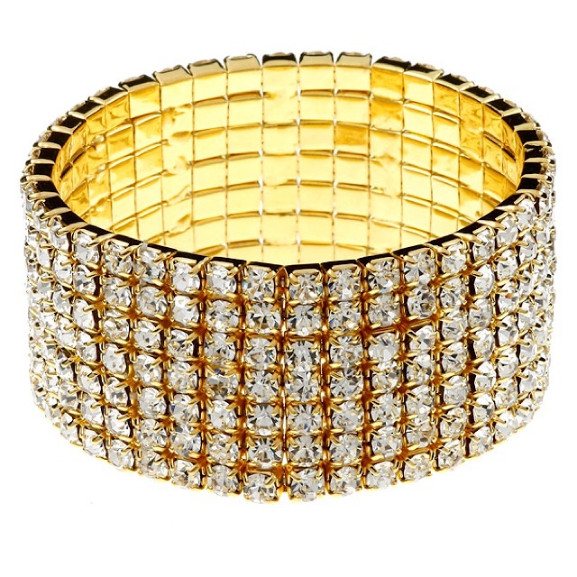 8連ラインストーン ブレスレット (