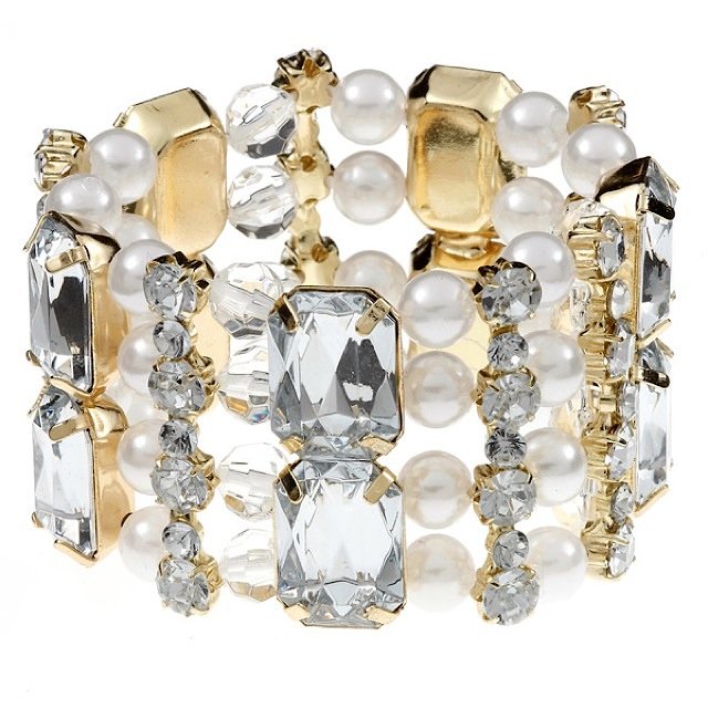 異素材ミックス ブレスレット ライ