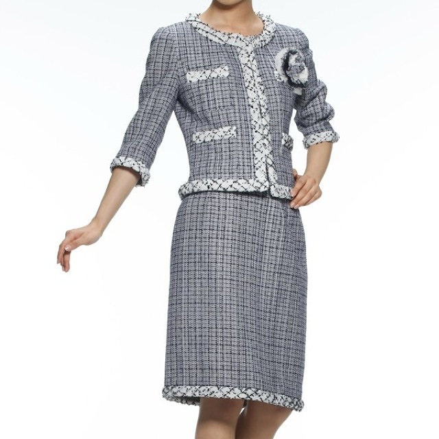 Rene (ルネ) スカートスーツ (ブル