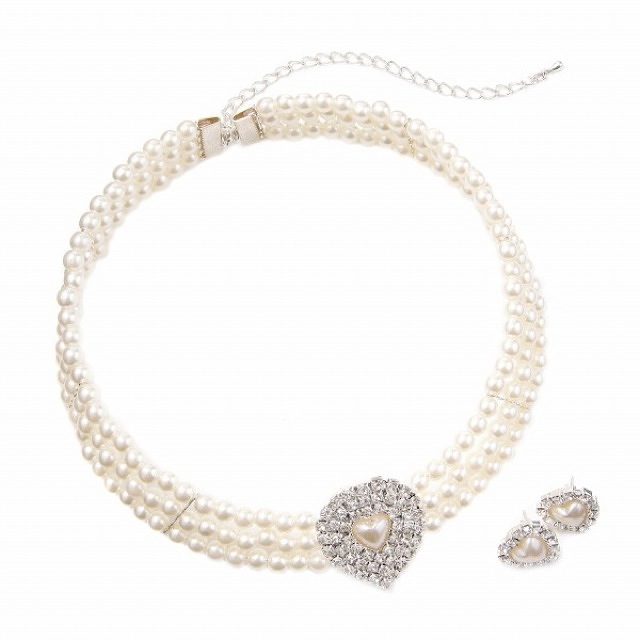 チョーカー＆ピアス (シルバー ホ