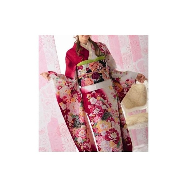 振袖 (ピンク) LL