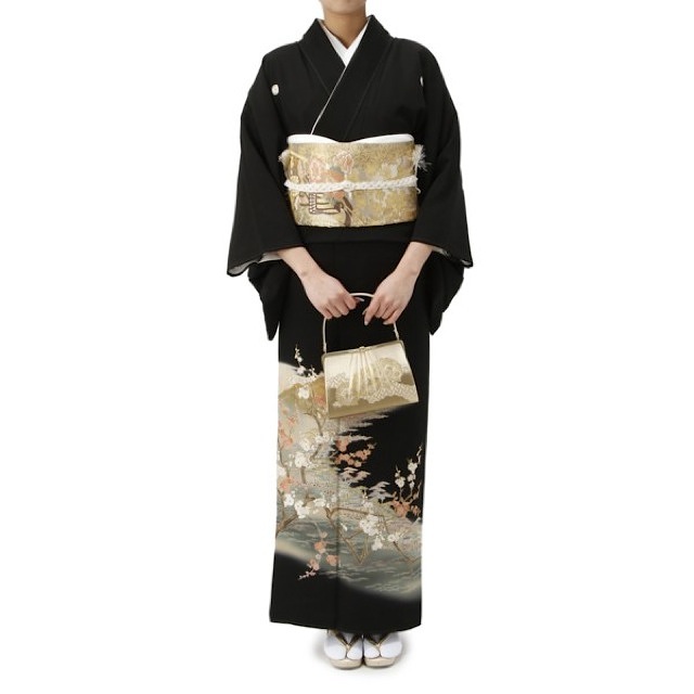 梅柄留袖セット (ブラック) M 