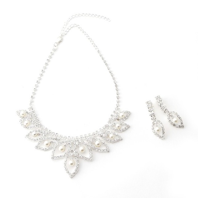 パール使い ネックレス＆イヤリン