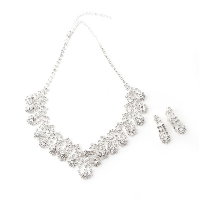 レースモチーフ ネックレス＆イヤ