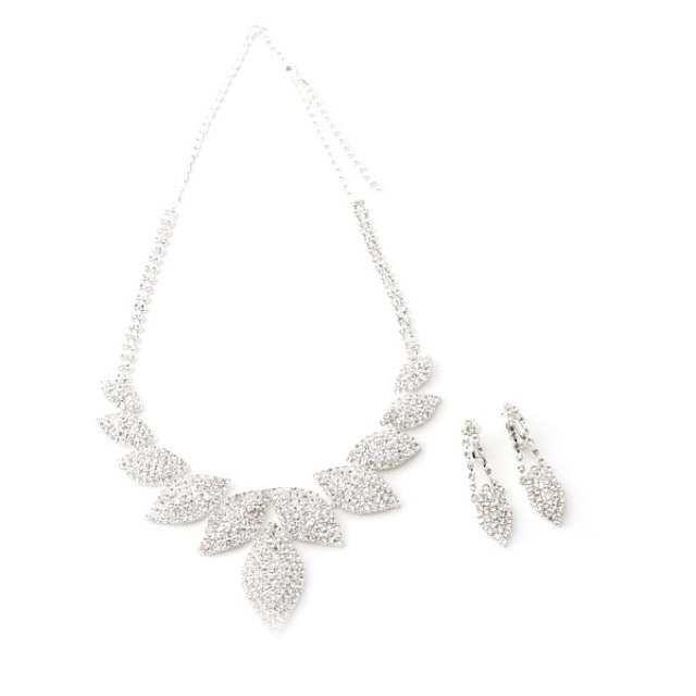 ボリュームリーフ ネックレス＆イ