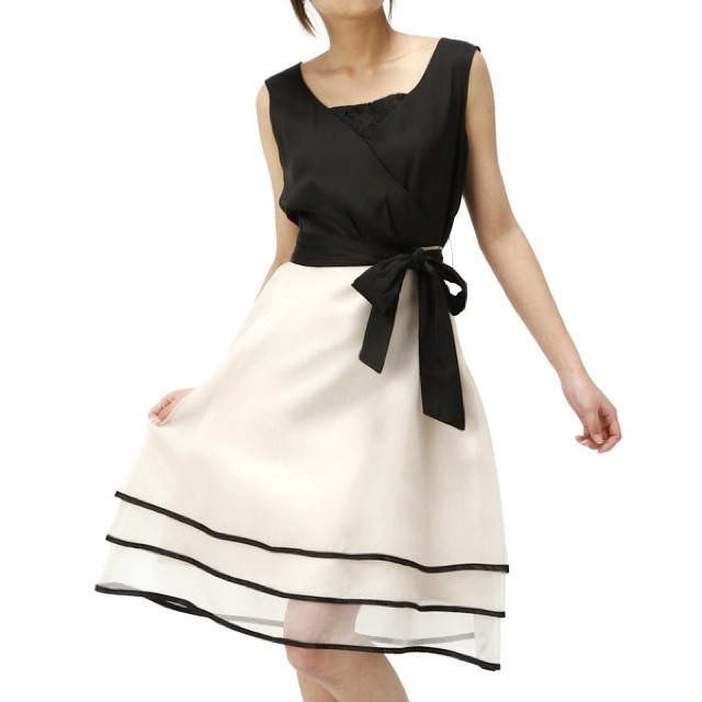 Lulala (ルララ) 配色スカート ミ