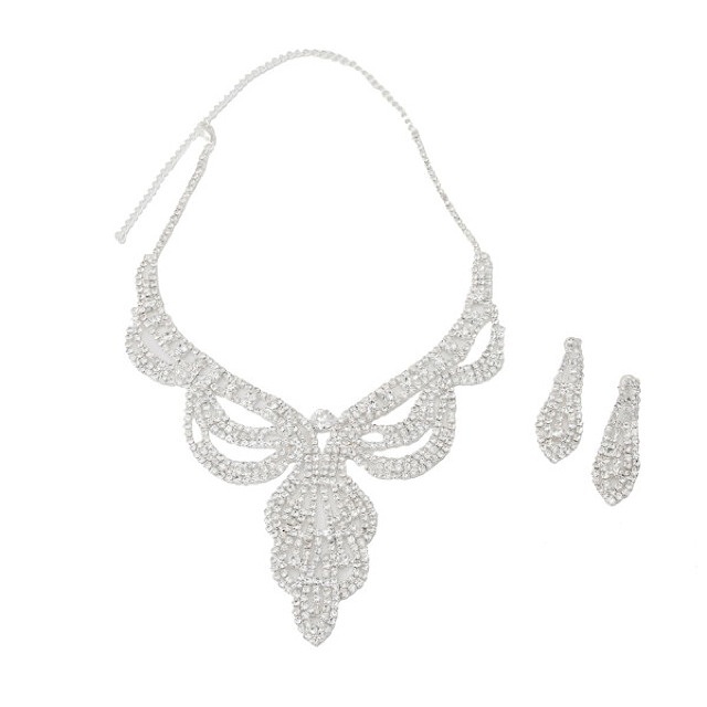 ドレープモチーフ ラインストーン