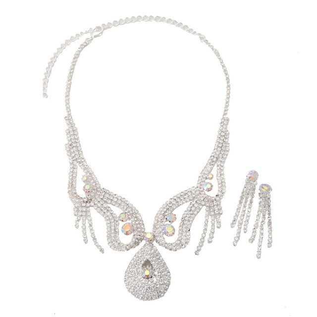 しずく型トップ ラインストーンネ